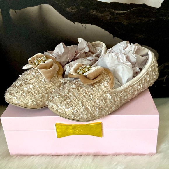 Absolutely cute bead and sequin indoor slipper size L - Picture 1 of 8